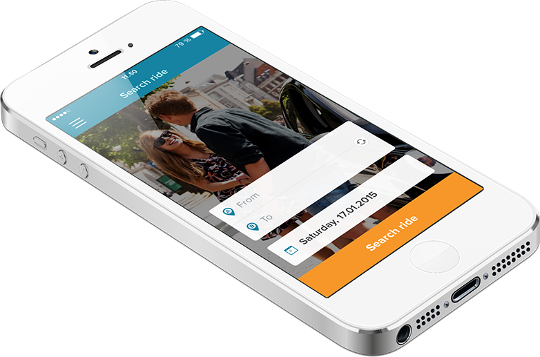 GoMore.app on an iPhone